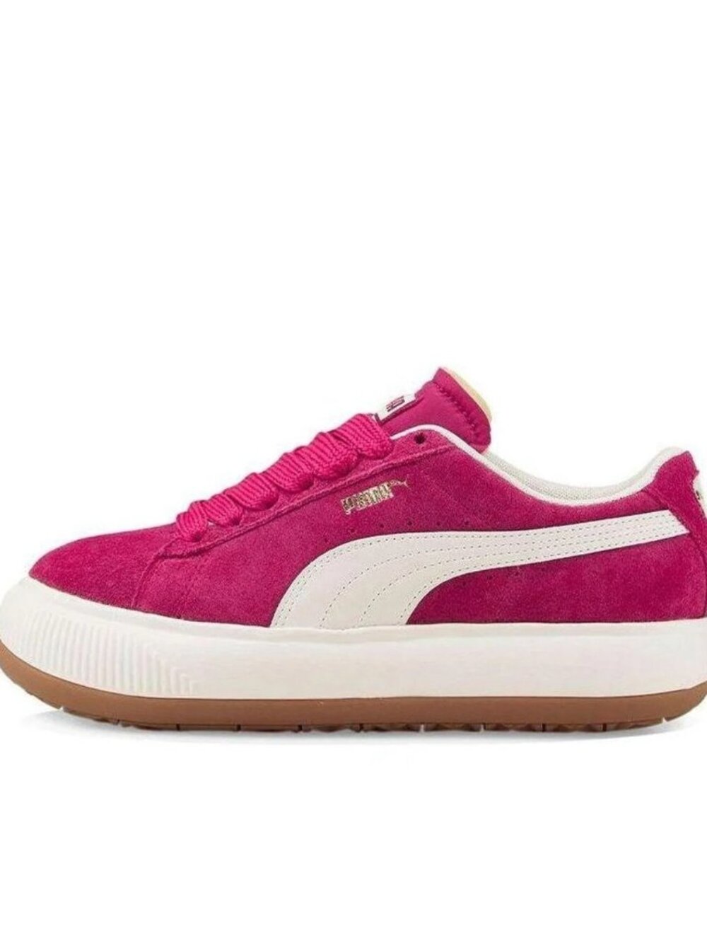 PUMA Mayu Up Pink Suede Sneakers Women’s Size 7 NIB Platform Lace Up Shoes